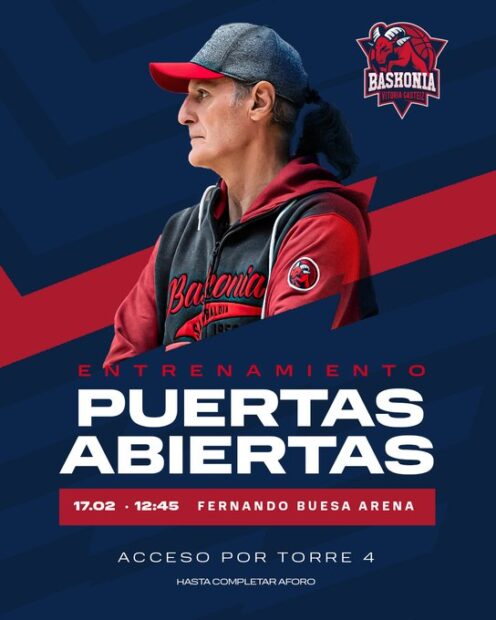 Este sábado, entrenamiento del Baskonia abierto al público