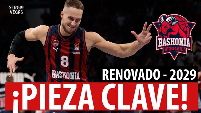 SergioBasket_vlogs. Baskonia renueva a Tadas Sedekerskis hasta 2029