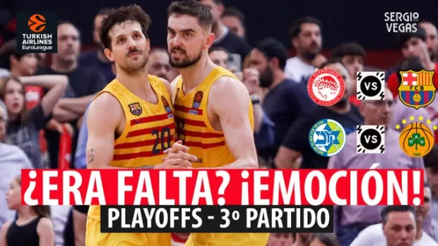 SergioBasket_vlogs. Analizamos los 3º partidos de Playoffs de Euroliga