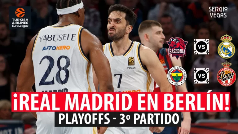 SergioBasket_vlogs. Analizamos los 3º partidos de Playoffs. Baskonia eliminado por el Real Madrid
