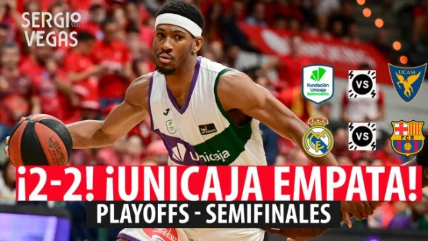 SergioBasket_vlogs. Unicaja empata la serie y habrá quinto partido ante UCAM Murcia
