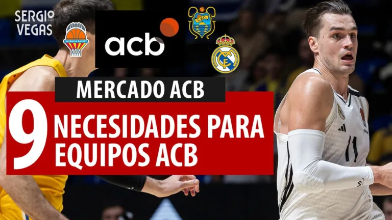 SergioBasket_vlogs. 9 Equipos que necesitan fichar en ACB