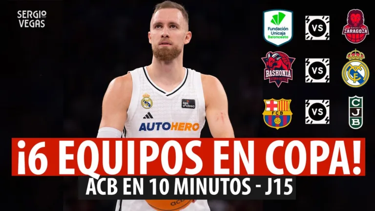 SergioBasket_vlogs. ACB en 10 minutos. Analizamos la 15ª Jornada en ACB