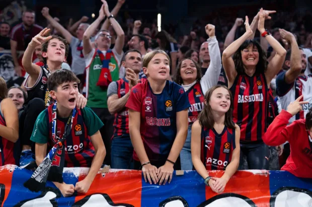 Asistencia de público al Buesa Arena en la Euroliga. Temporada 24/25