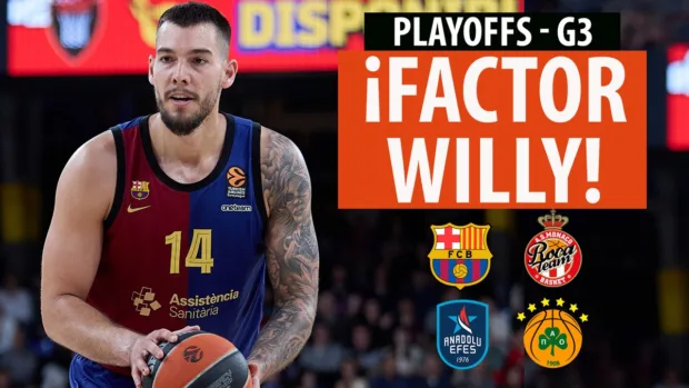 SergioBasket_vlogs. El Factor Willy para forzar el 4º de la eliminatoria entre Barça y AS Mónaco