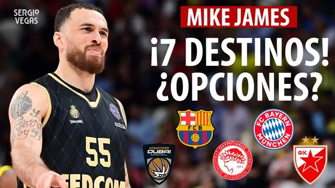SergioBasket_vlogs. 7 Posibles destinos para Mike James este verano