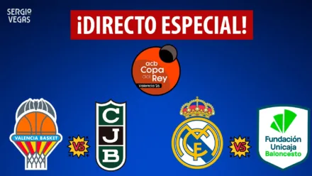SergioBasket_vlogs. Especial Copa del Rey Valencia 2026. Retransmisión en directo de la jornada del jueves 19/02/26