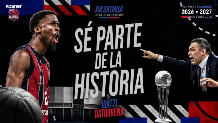 Saski Baskonia presenta su campaña de abonados 26/27 con el lema: Sé parte de la historia